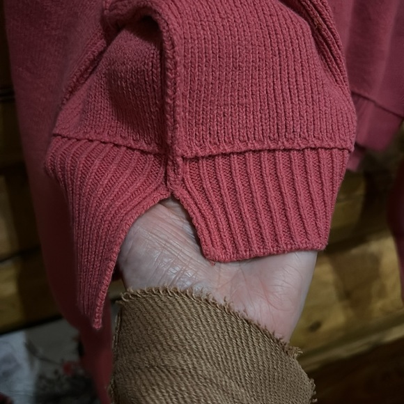 🔥1 LEFT!🔥Free People NWOT Easy Street Crop Pullover Sweater Size M & L in Pink - Picture 8 of 11